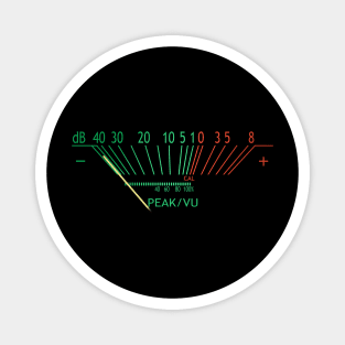 Analog VU meter sound engineers Magnet